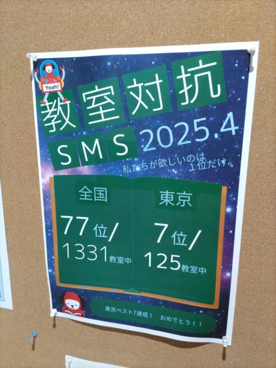 教室対抗スピードマスターズ結果発表!